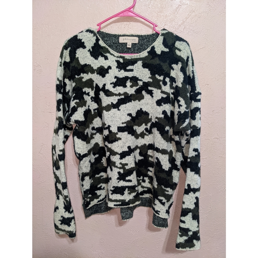 Philosophy Camo Sweater